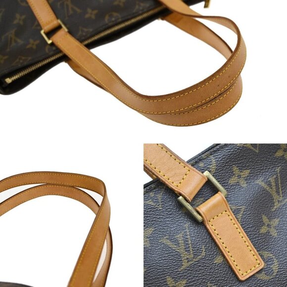 LOUIS VUITTON Cabas Piano Shoulder Bag Monogram Leather Brown - Picture 8 of 15